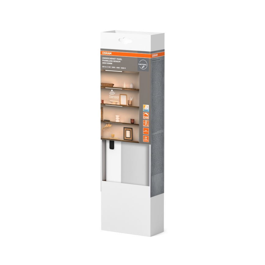 Osram - Диммируемый светодиодный светильник под шкаф с датчиком движения UNDERCABINET LED/5W/230V 3000/4000/6500K 10x30 cm белый