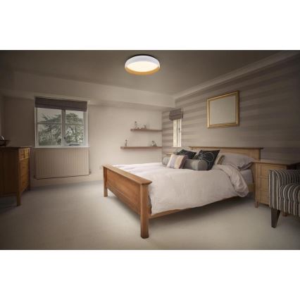 Osram - диммируемый светодиодный потолочный светильник ORBIS LIVIA LED/24W/230V Ø 43 см белый/коричневый