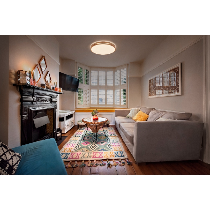 Osram - диммируемый потолочный светильник ORBIS WOODBURRY LED/16W/230V, диаметр 30 см