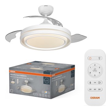 Osram - Диммируемый потолочный светильник с вентилятором PONIENTE LED/36W/230V 3000/4000/6500K + пульт дистанционного управления