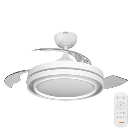 Osram - Диммируемый потолочный светильник с вентилятором PONIENTE LED/36W/230V 3000/4000/6500K + пульт дистанционного управления