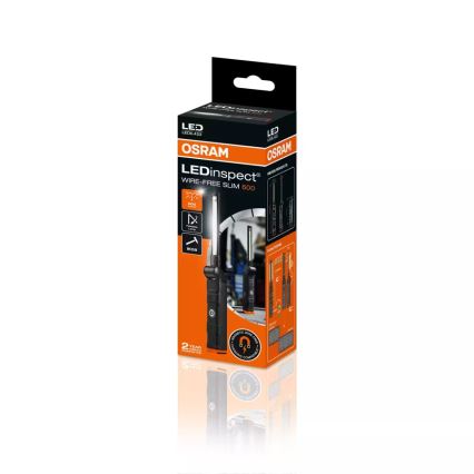 Osram - перезаряжаемый светодиодный фонарь с регулировкой яркости LEDINSPECT WIRE-FREE SLIM 600 LED/5W/3,7V IP54 2600 mAh