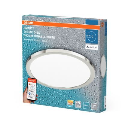 Osram - диммируемый светодиодный потолочный светильник для ванной SMART+ DISC LED/18W/230V 3000-6500K IP44 Wi-Fi