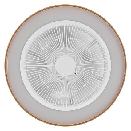 Osram — диммируемый потолочный светильник с вентилятором, LED 49 Вт, 230 В, 2700–6500 K, белый/золотой, с пультом дистанционного управления