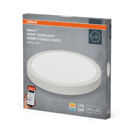 Osram - LED диммируемый потолочный светильник SMART+ DOWNLIGHT LED/22W/230V диаметр 40 см 3000-6500K Wi-Fi