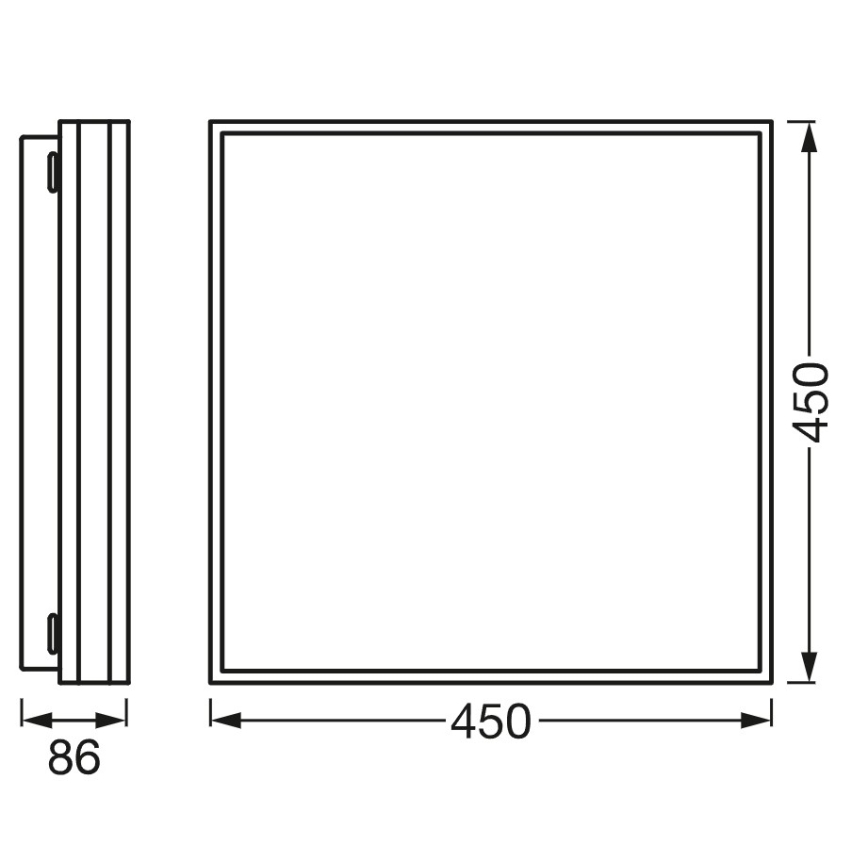 Osram - Диммируемый потолочный светильник SMART+ MAGNET, LED 42 Вт, 230 В, 45×45 см, 3000–6500 К, Wi-Fi
