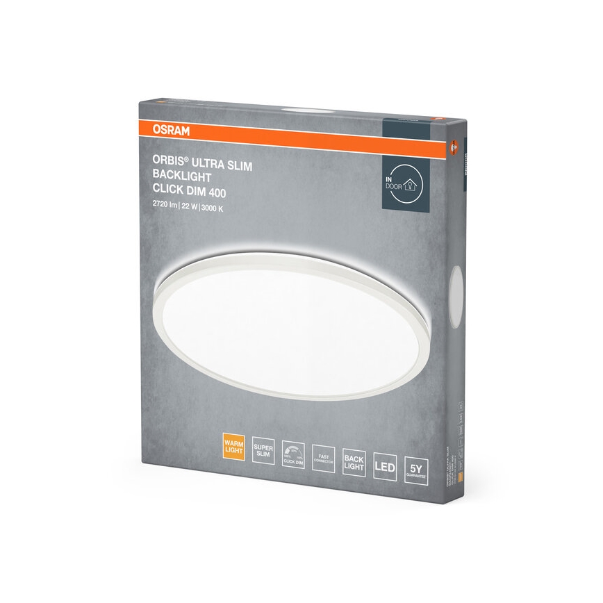 Osram - диммируемый светодиодный потолочный светильник ORBIS LED/22W/230V белый