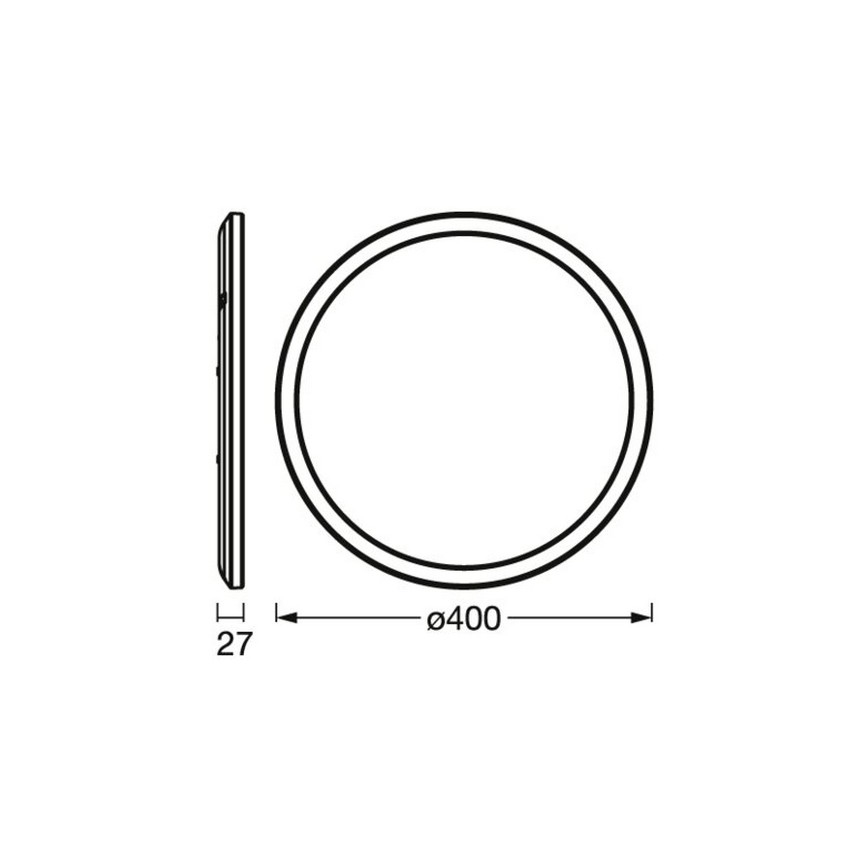 Osram - диммируемый светодиодный потолочный светильник ORBIS LED/22W/230V белый