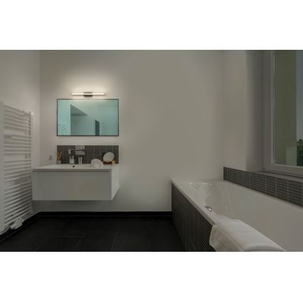 Osram - LED-освітлення для дзеркала ванної ORBIS MIRROR з регулюванням яскравості 10W/230V 3000/4000K 60 см IP44 чорне