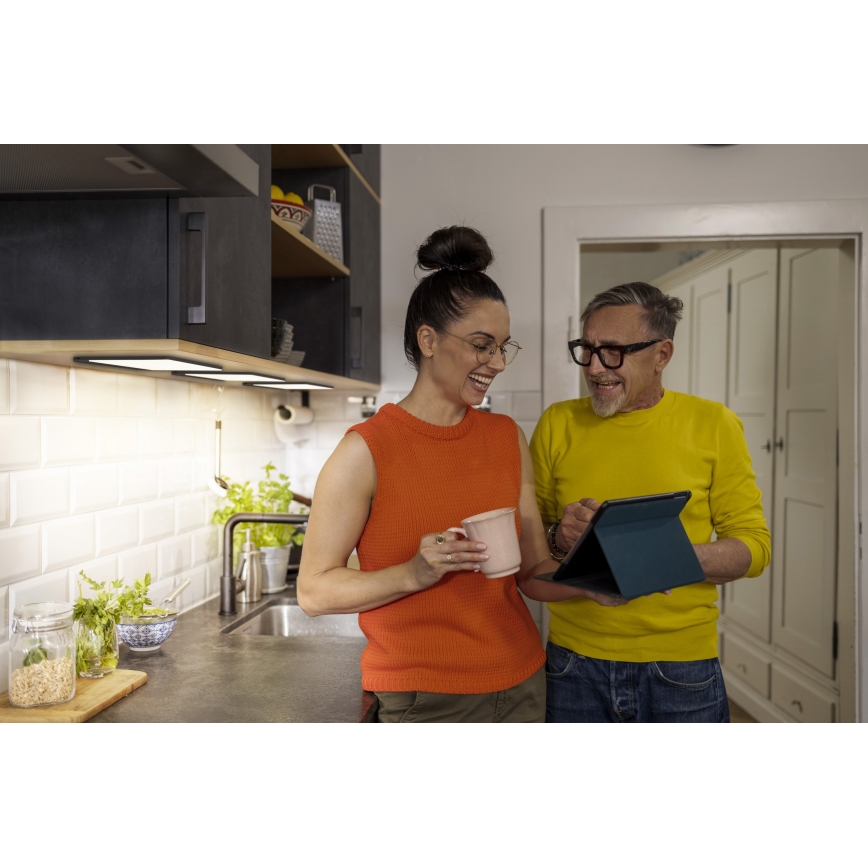 Osram - LED димувальний світильник для монтажу під шафою з датчиком руху UNDERCABINET LED/7,5W/230V 3000/4000/6500K 20x30 см чорний