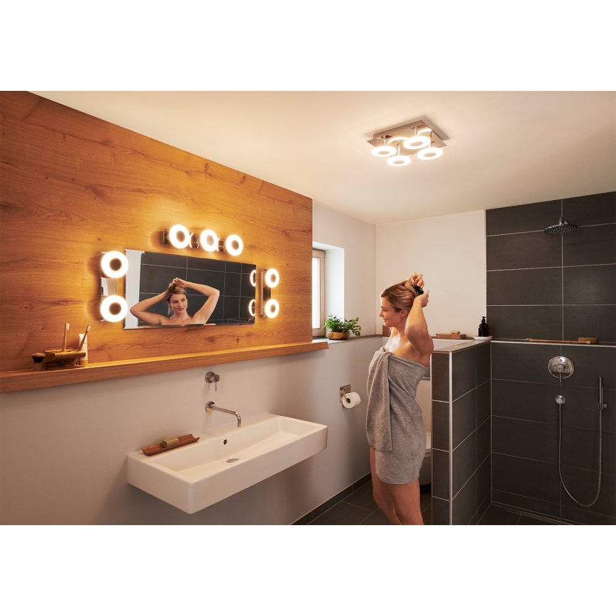 Osram - стельовий світильник для ванної кімнати з регулюванням яскравості SMART+ WAVE LED/24W/230V 3000-6500K IP44 Wi-Fi