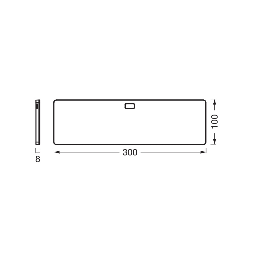 Osram - LED регульована підсвітка під шафу з датчиком руху UNDERCABINET LED/5W/230V 3000/4000/6500K 10x30 cm чорна