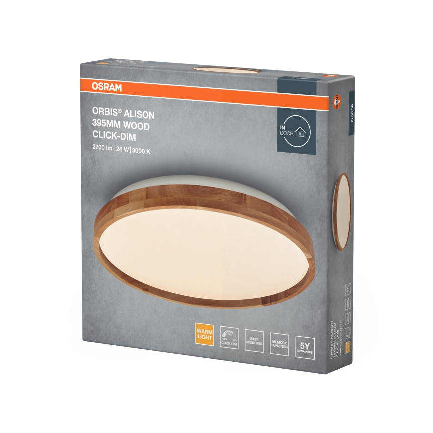 Osram - LED димований стельовий світильник ORBIS ALISON LED/24W/230V Ø 39,5 см бежевий