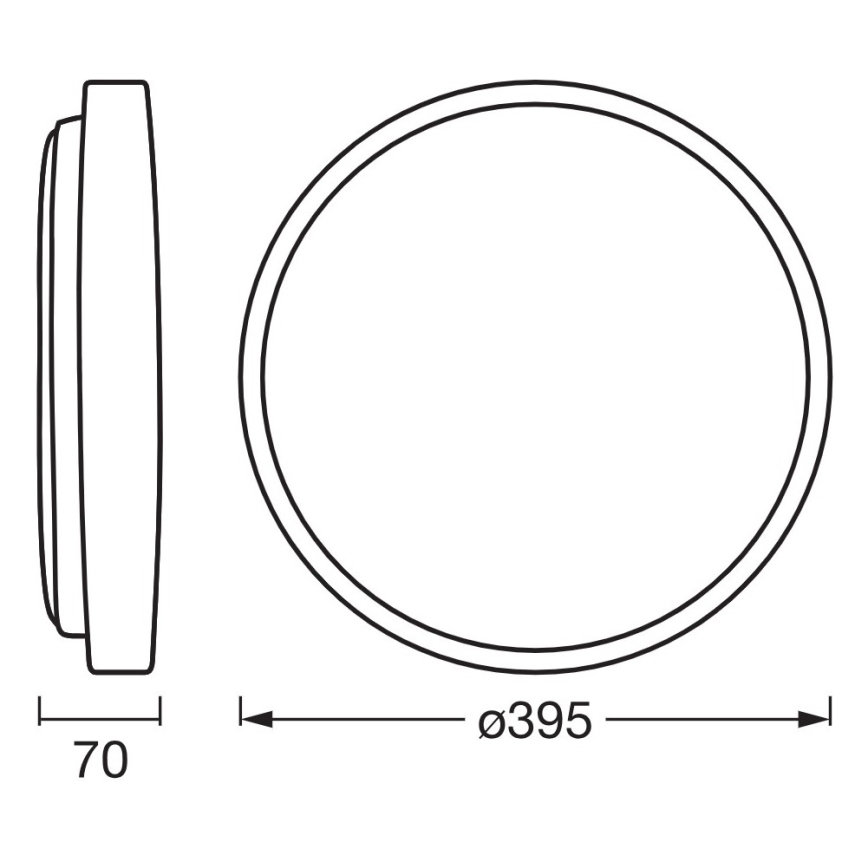 Osram - LED димований стельовий світильник ORBIS ALISON LED/24W/230V Ø 39,5 см бежевий