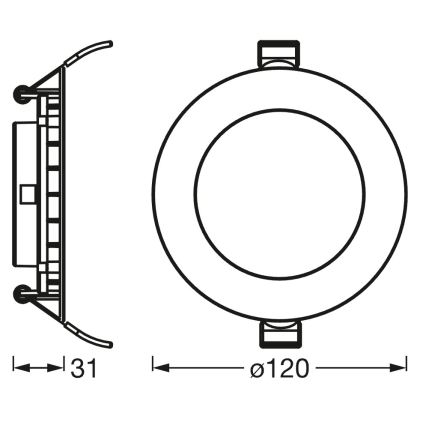 Osram - LED вбудований стельовий світильник SMART+ DOWNLIGHT з можливістю затемнення LED/8W/230V 3000-6500K Wi-Fi