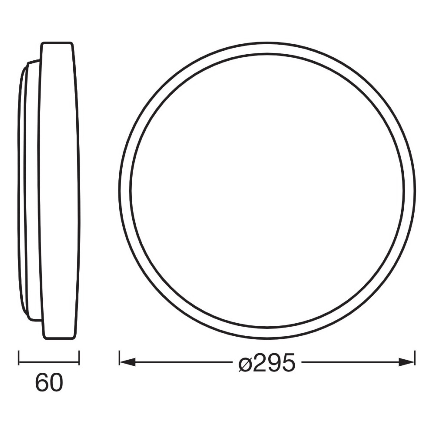 Osram - світлодіодний стельовий світильник з регулюванням яскравості ORBIS ALISON, 16 Вт, 230 В, діаметр 29,5 см, бежевий
