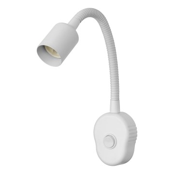 Osram - Гнучка настінна лампа PLUG TUBE FLEX 1xGU10/5W/230V біла
