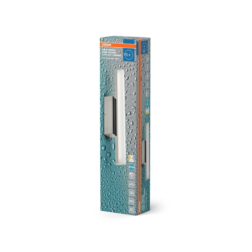 Osram - Диммируемое LED-освещение для зеркала ORBIS MIRROR LED/6,8 Вт/230 В 40 см 3000/4000 К IP44 глянцевый хром