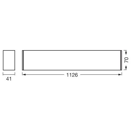 Osram - диммируемый потолочный светильник LED OFFICE LINE LED/11/20/30W/230V 4000K 112,6 cm черный