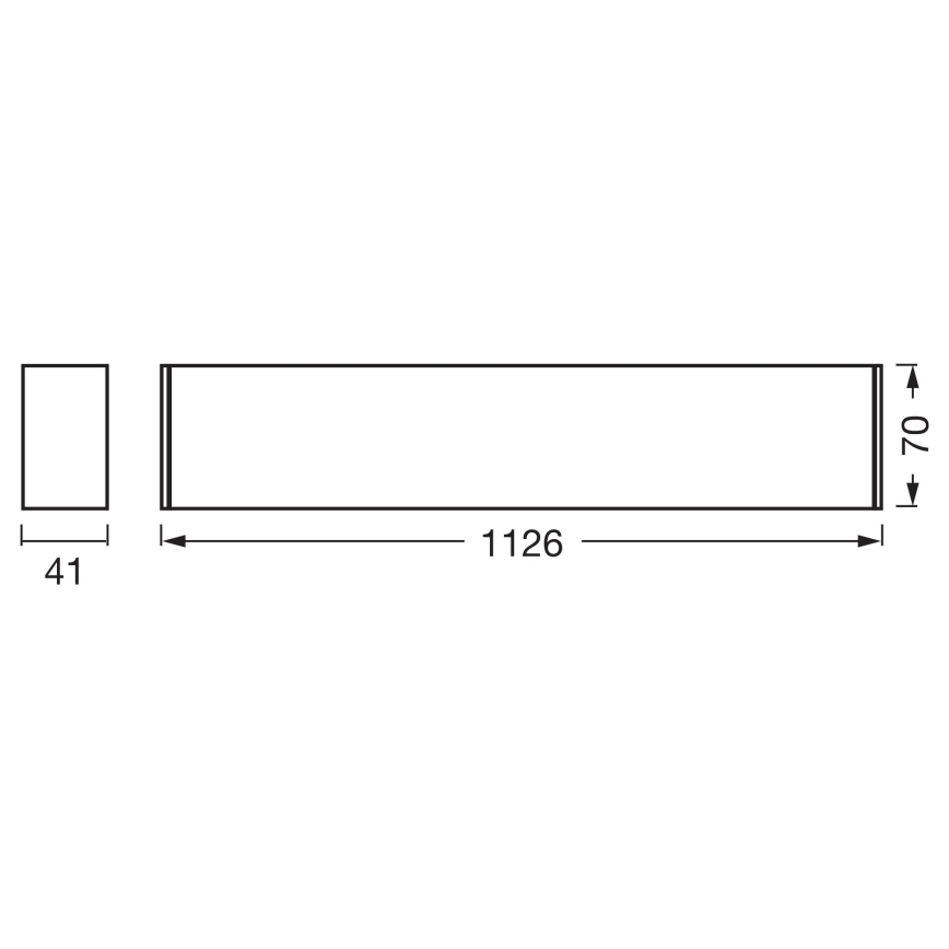 Osram - диммируемый потолочный светильник LED OFFICE LINE LED/11/20/30W/230V 4000K 112,6 cm черный