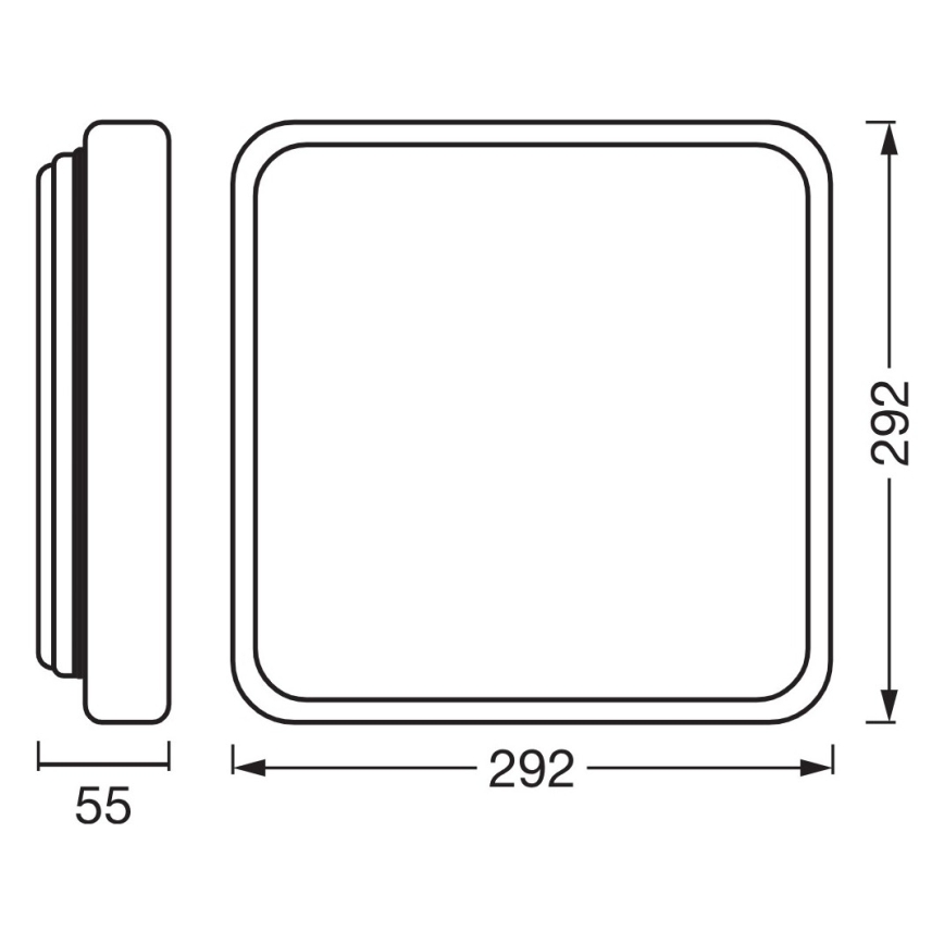 Osram - диммируемый светодиодный потолочный светильник ORBIS ALICIA LED/16W/230V 29,2x29,2 cm бежевый