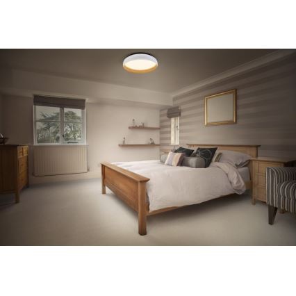 Osram - Диммируемый светодиодный потолочный светильник ORBIS LIVIA LED/16W/230V Ø 30 см белый/коричневый
