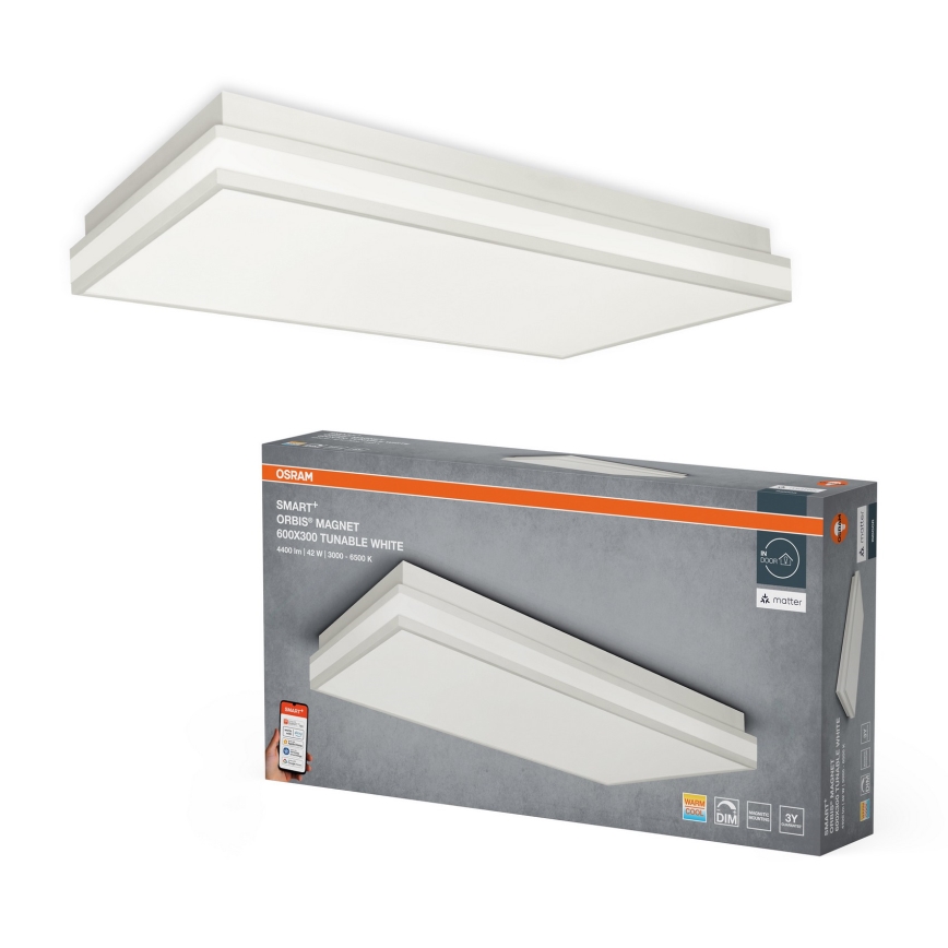 Osram - LED диммируемый потолочный светильник SMART+ MAGNET LED/42W/230V 30x60 cm 3000-6500K Wi-Fi