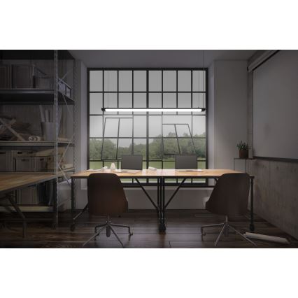 Osram - LED люстра на тросі OFFICE LINE з можливістю затемнення LED/40W/230V 4000K 120 cm чорна