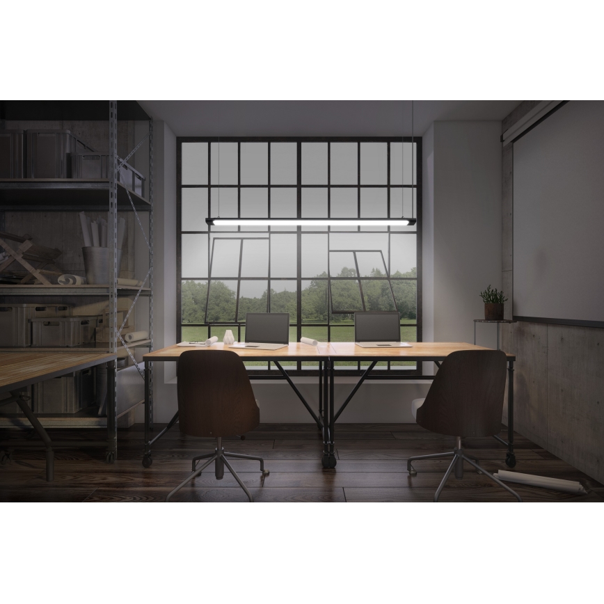 Osram - LED люстра на тросі OFFICE LINE з можливістю затемнення LED/40W/230V 4000K 120 cm чорна