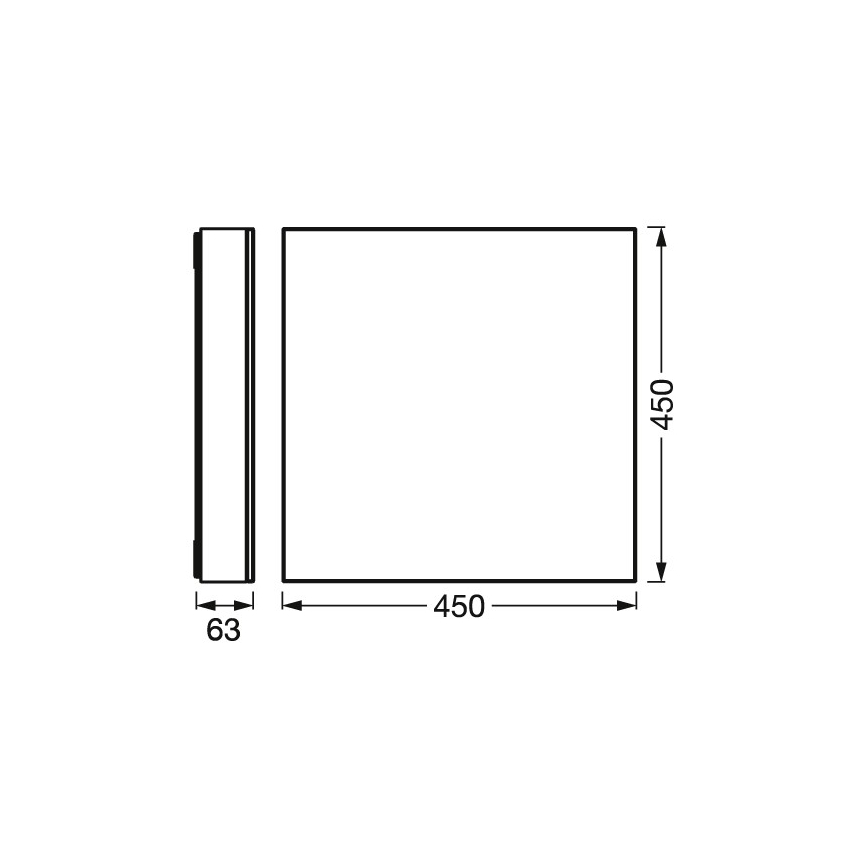 Osram - LED Затемнюваний стельовий світильник SMART+ FRAMELESS LED/24,5W/230V 3000-6500K 45x45 cm Wi-Fi