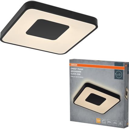 Osram - Світлодіодний затемнюваний стельовий світильник ORBIS PIANA LED/36W/230V 48,5x48,5 cm чорний