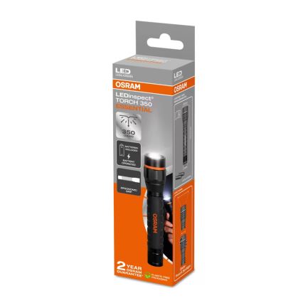 Osram - світлодіодний ліхтар з регульованою яскравістю LEDINSPECT TORCH 350 ESSENTIAL LED/4W/2xAAA IP44