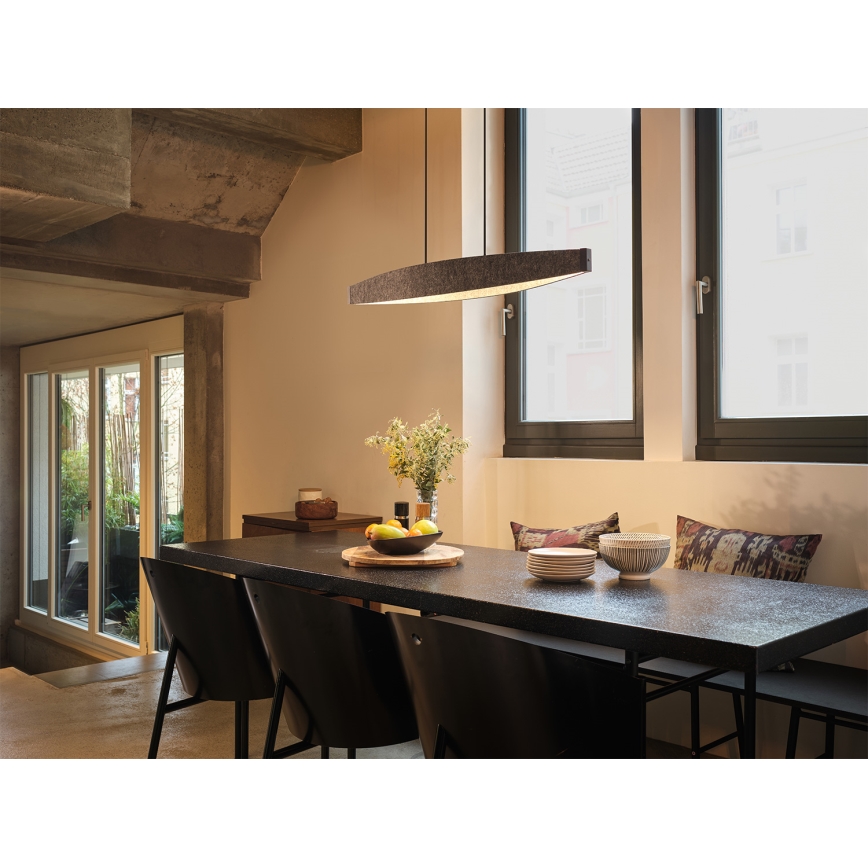 Osram - LED люстра на тросі DECOR FLAT LED/23W/230V сіра