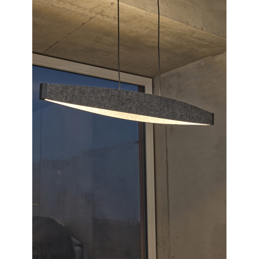 Osram - LED люстра на тросі DECOR FLAT LED/23W/230V сіра