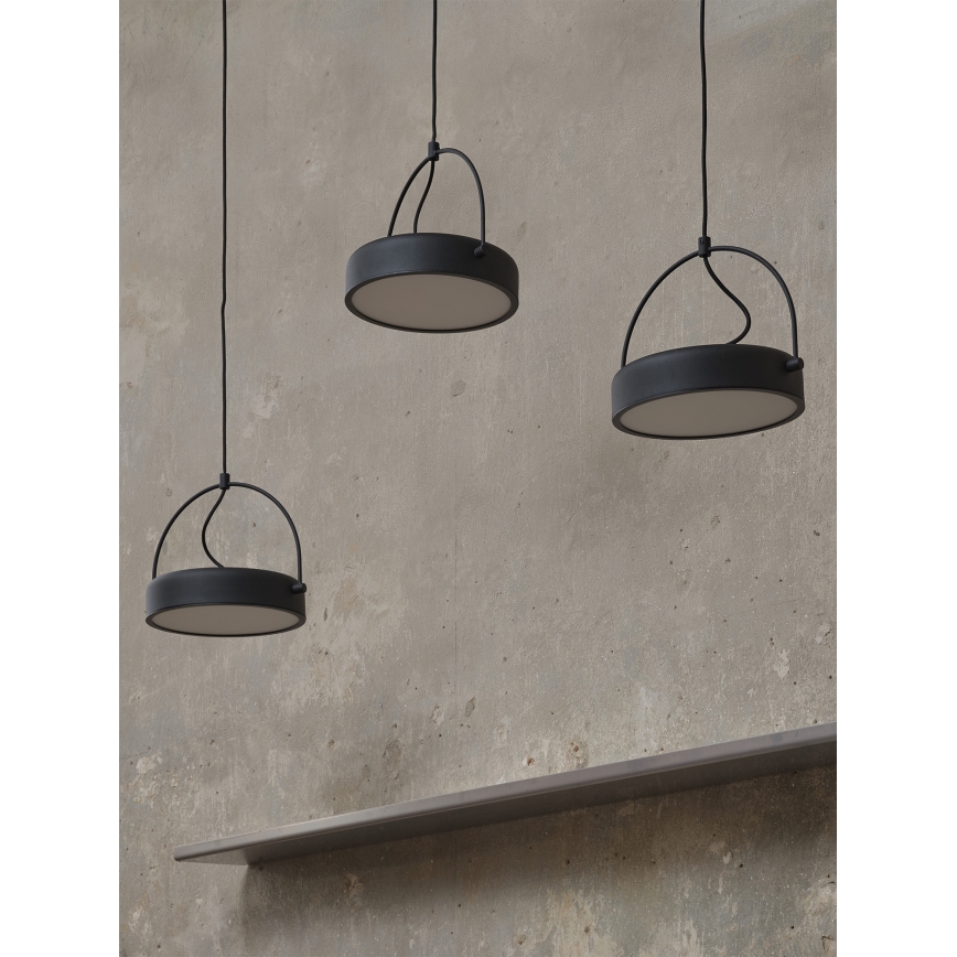 Osram - LED-люстра на тросі DECOR PUCK 3xLED/12W/230V CRI 90 чорна