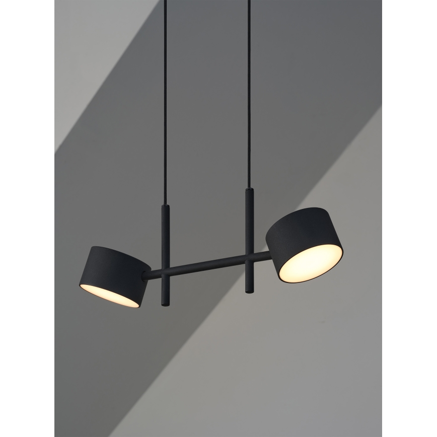 Osram - LED-люстра на тросі з регульованою яскравістю DECOR KYOTO 2xLED/10W/230V CRI 90 чорний