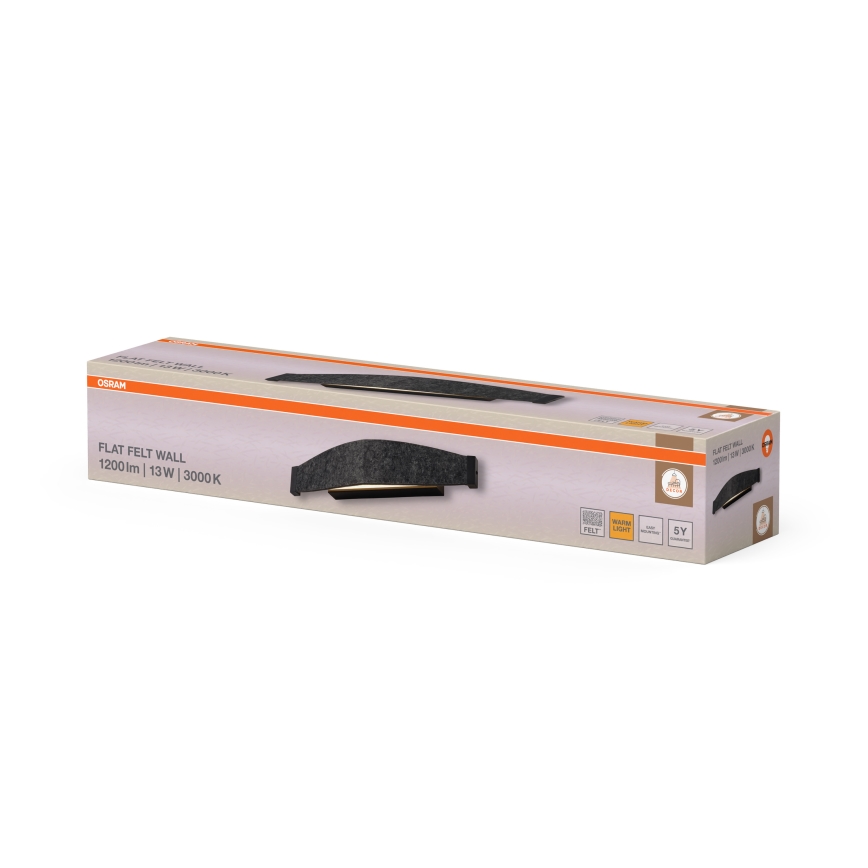 Osram - LED настенный светильник DECOR FLAT LED/13W/230V серый