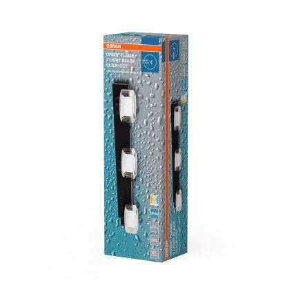 Osram - светодиодный настенный светильник для ванной ORBIS FLAME 3xLED/5,5W/230V 3000/4000K IP44 чёрный