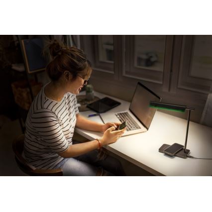 Osram - LED-настільна лампа з регулюванням яскравості OFFICE LINE LED/19W/230V 3000/4000/6500K чорна