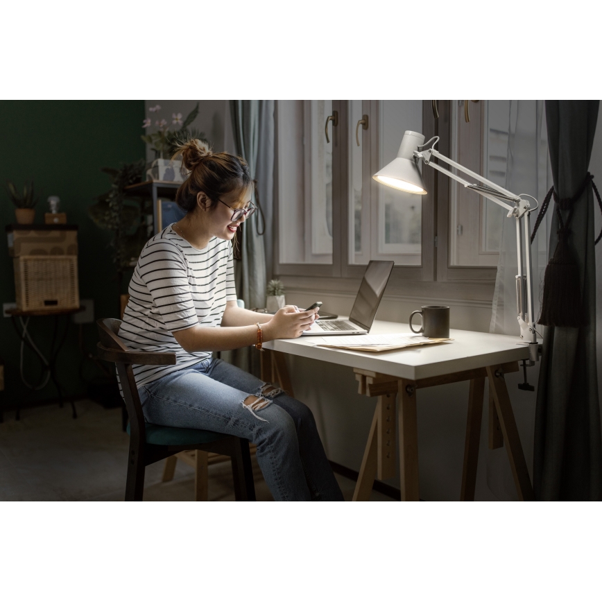 Osram - LED настільна лампа з регульованою яскравістю та кліпсою OFFICE LINE LED/9W/230V 3000K біла
