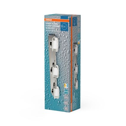 Osram - LED настінний світильник для ванної кімнати ORBIS FLAME 3xLED/5,5W/230V 3000/4000K IP44 глянцевий хром