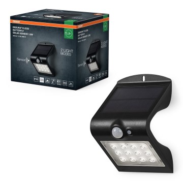 Osram - LED Настінний світильник на сонячній батареї з датчиком руху та освітленості BUTTERFLY LED/1,5W/3,7V 1200 mAh IP65
