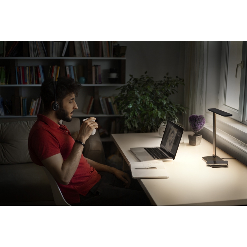 Osram - Диммируемая светодиодная настольная лампа OFFICE LINE LED/17 Вт/230 В 3000/4000/6500 К черная