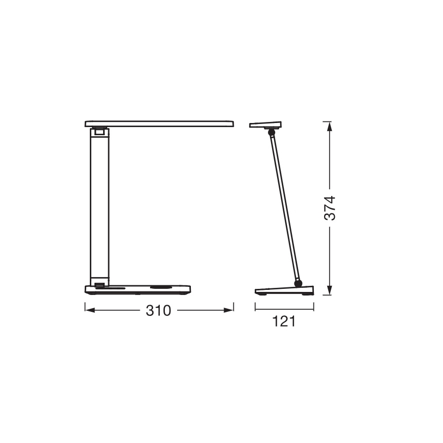 Osram - Диммируемая светодиодная настольная лампа OFFICE LINE LED/17 Вт/230 В 3000/4000/6500 К черная