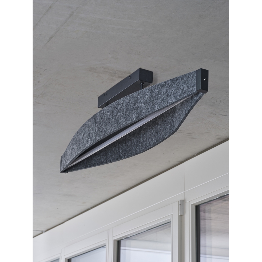 Osram - LED накладна люстра DECOR FLAT LED/23W/230V сіра