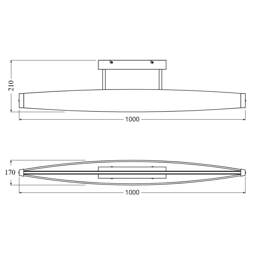 Osram - LED накладна люстра DECOR FLAT LED/23W/230V сіра