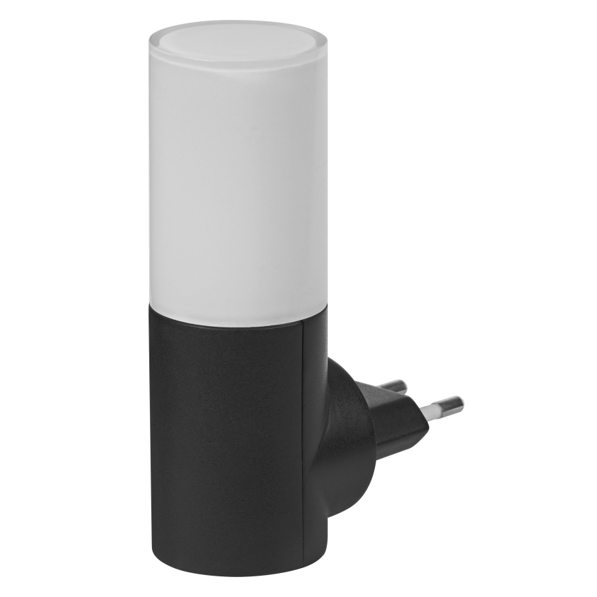 Osram - LED-нічник із датчиком сутінків LUNETTA LED/0,2 Вт/230 В чорний