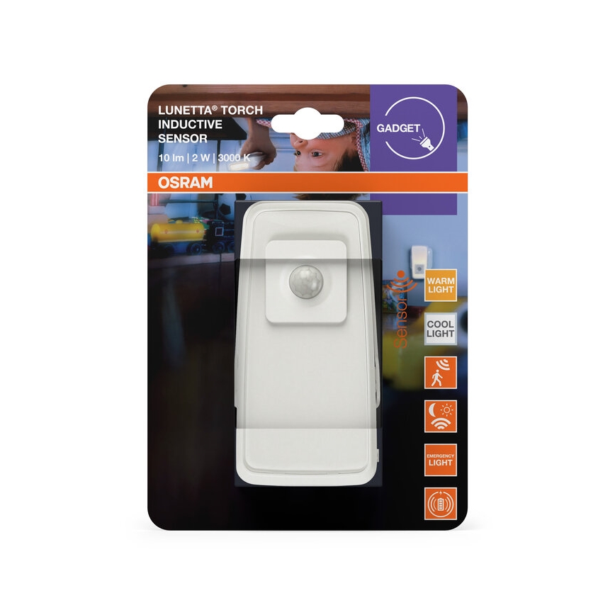 Osram - LED-нічник у розетку з датчиком LUNETTA LED/2W/230V