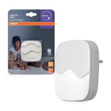Osram - LED нічник у розетку з датчиком сутінків LUNETTA LED/0,5W/230V