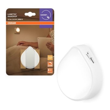 Osram - LED Нічник у розетку з регулюванням яскравості LUNETTA LED/0,5W/230V